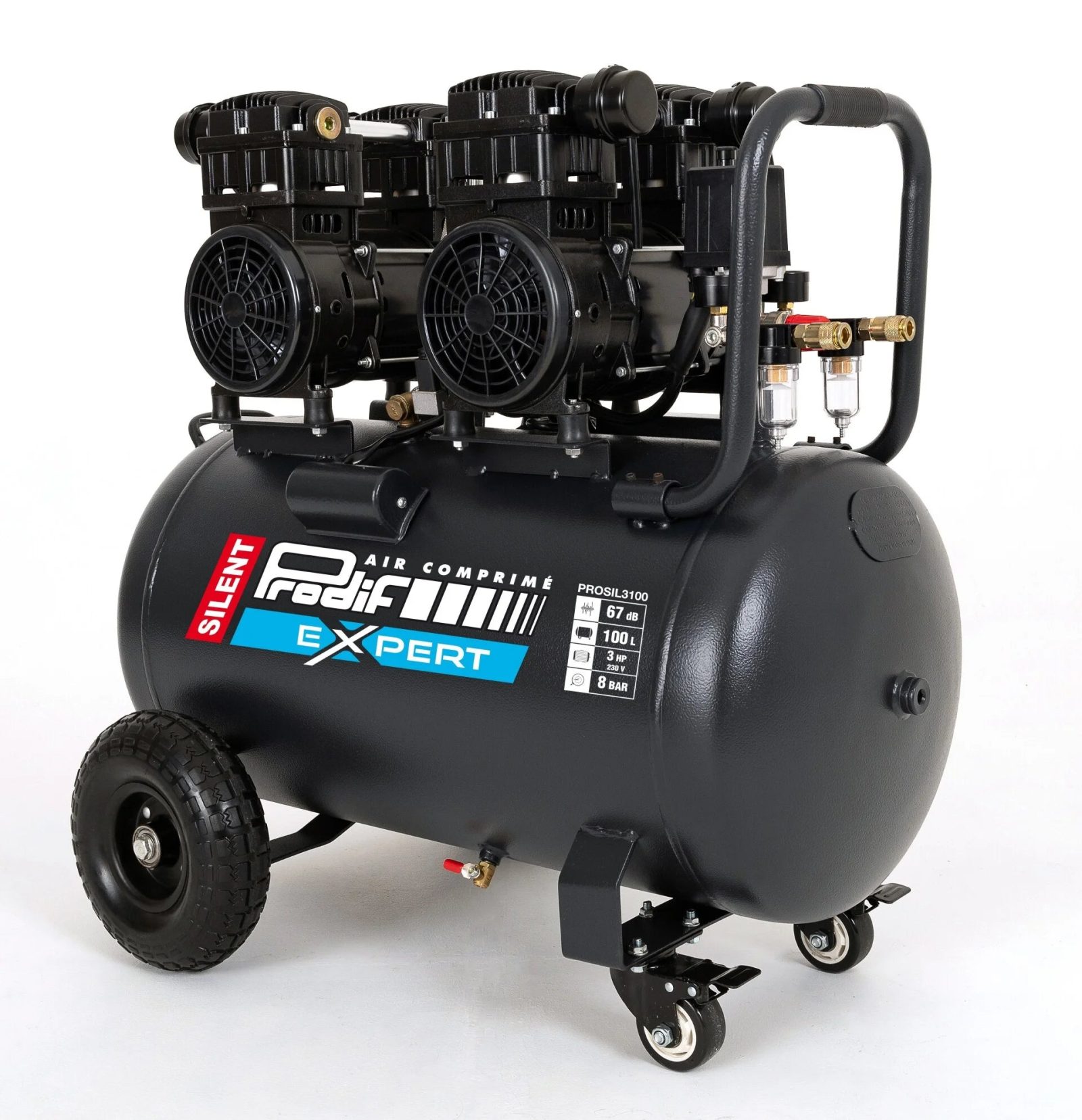 Compresor 100 Litros 3CV PRODIF SILENCIOSO