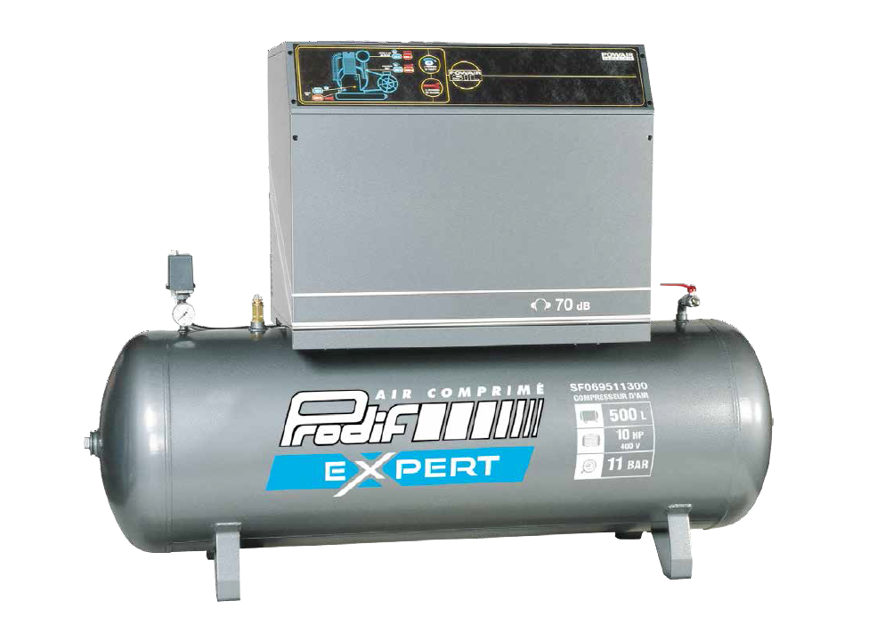 Compresor insonorizado 500 Litros 10 CV
