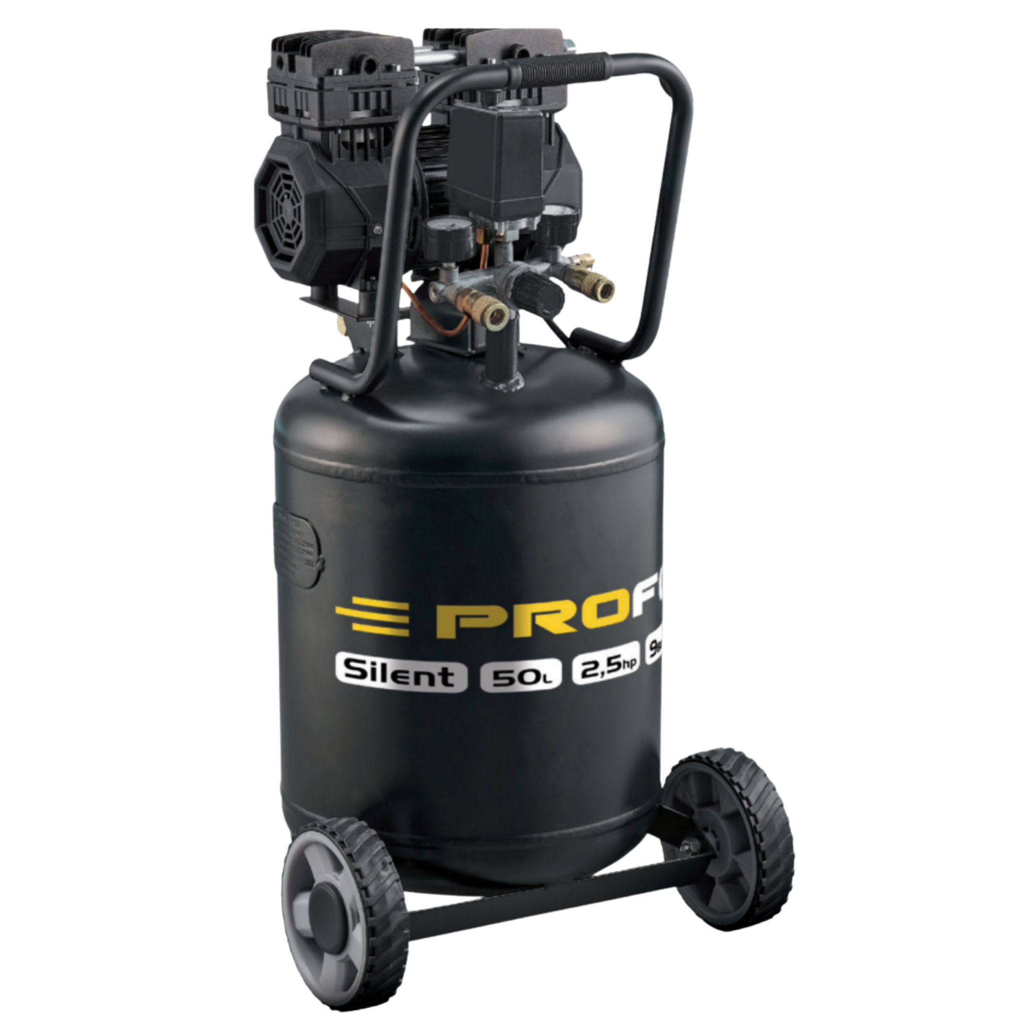 Compresor silencioso 50 L Seconde Life Grado A+ – 2,5 CV alto rendimiento con accesorios incluidos