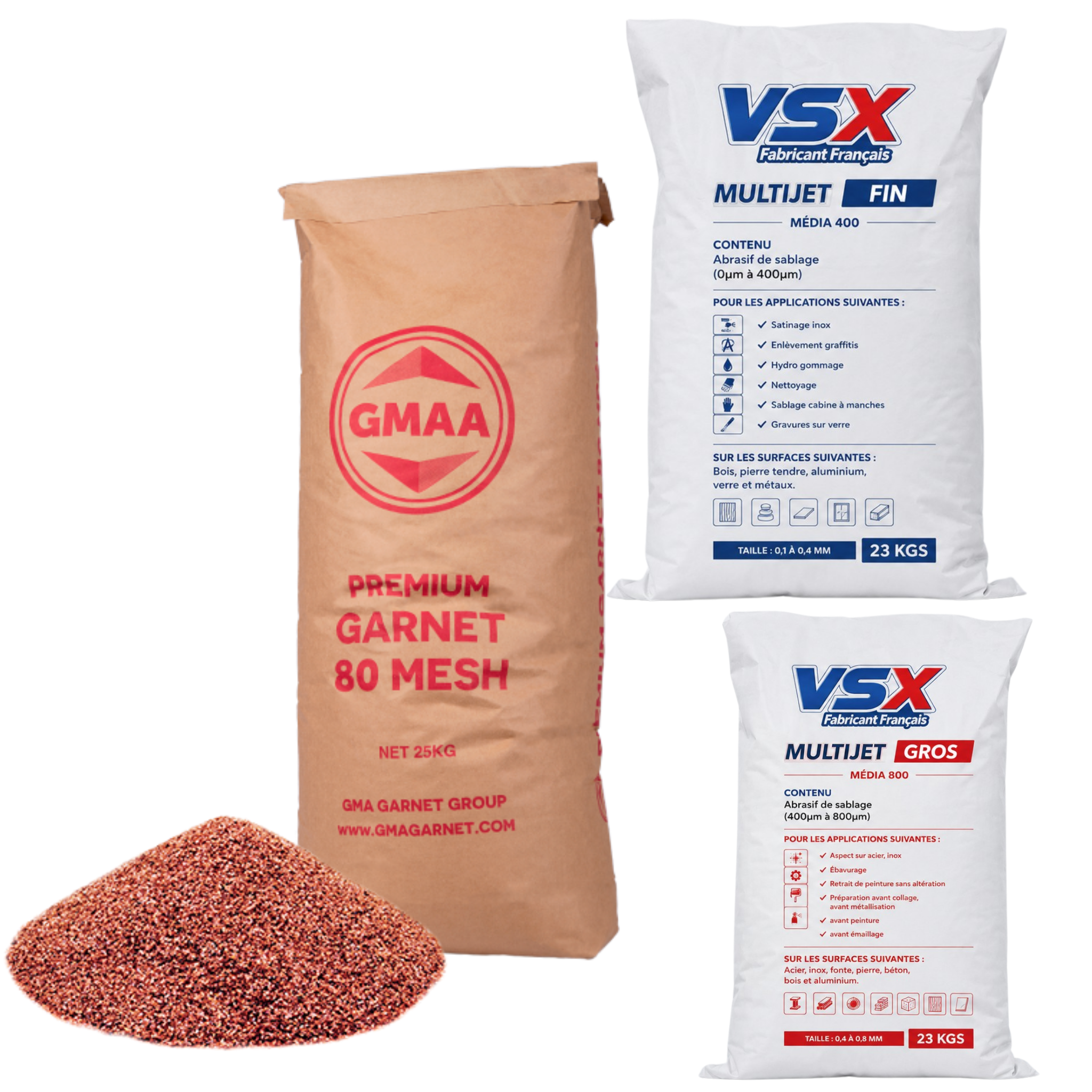 Abrasivos Multijet y Garnet VSX para decapado de contraventanas de madera por aerogommage