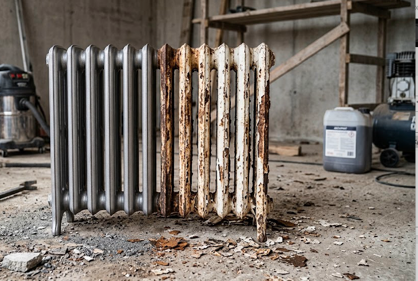 Decapar un radiador de hierro fundido oxidado o pintado: la guía completa | VSX