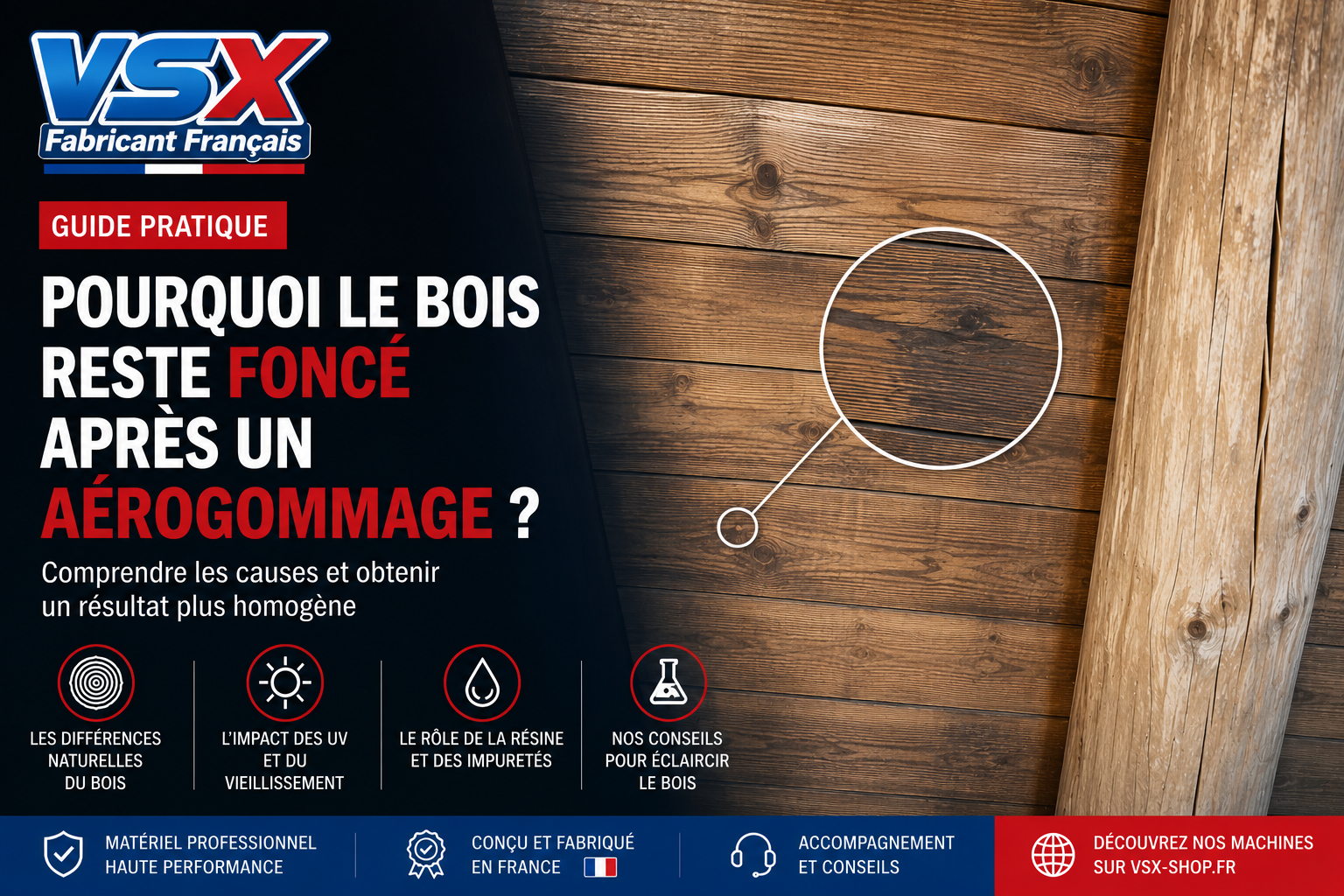 ¿Por qué la madera sigue oscura tras el aerogommage? Explicaciones y soluciones