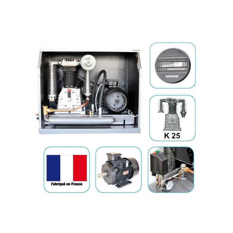 Compresor insonorizado 500 litros 5,5 CV — foto 2