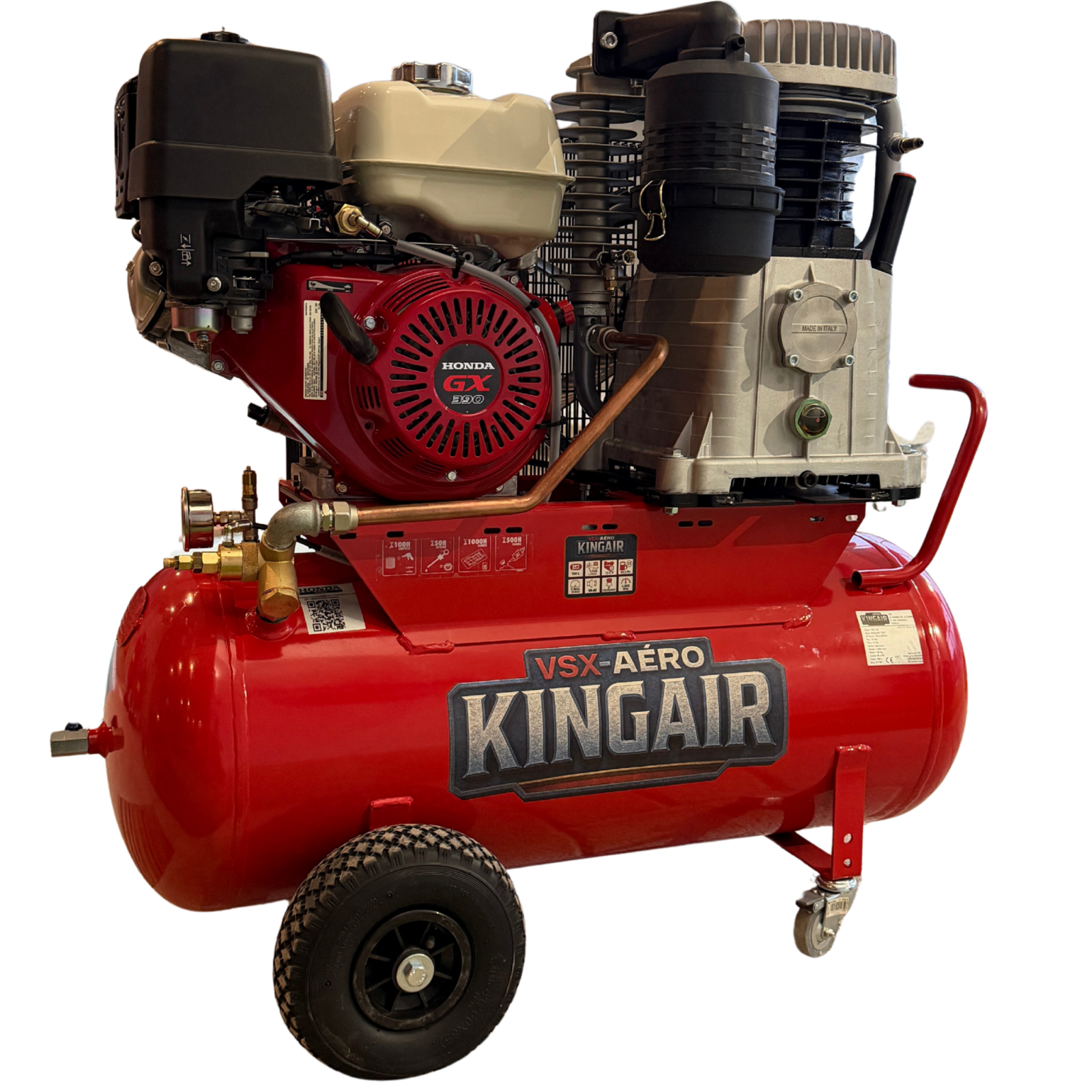 Compresor KingAir 13 CV de gasolina 100 litros