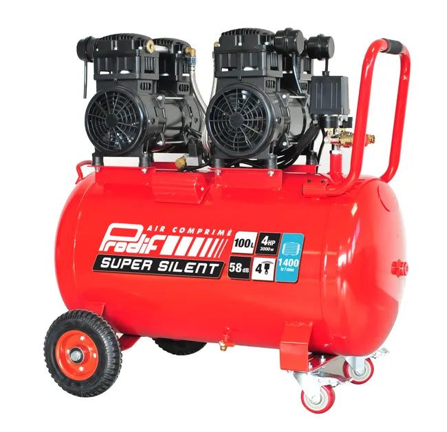 Compresor 100 litros 4 CV PRODIF SILENCIOSO serie clásica