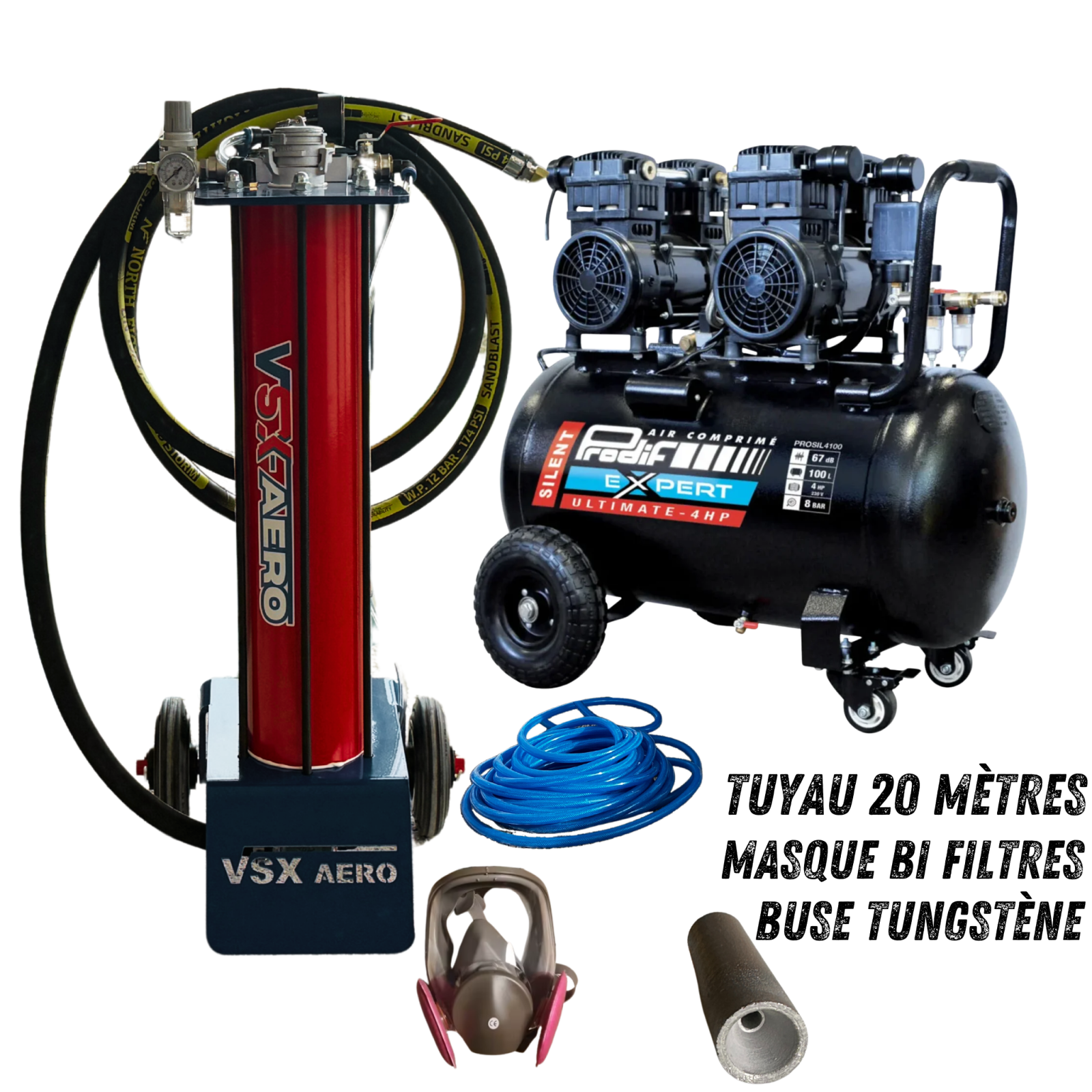 Pack chorreadora de aerogommage VSX Aéro "MAGGY" — foto 4
