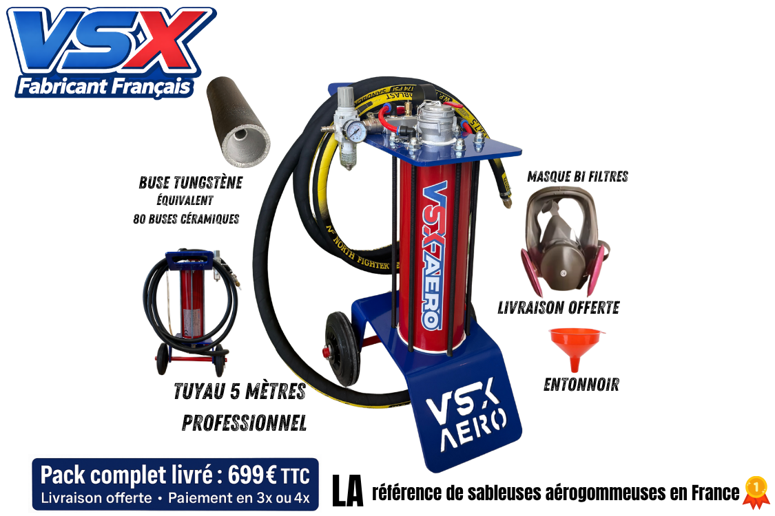 Pack chorreadora de aerogommage VSX Aéro 8 "LIZY" — foto 31