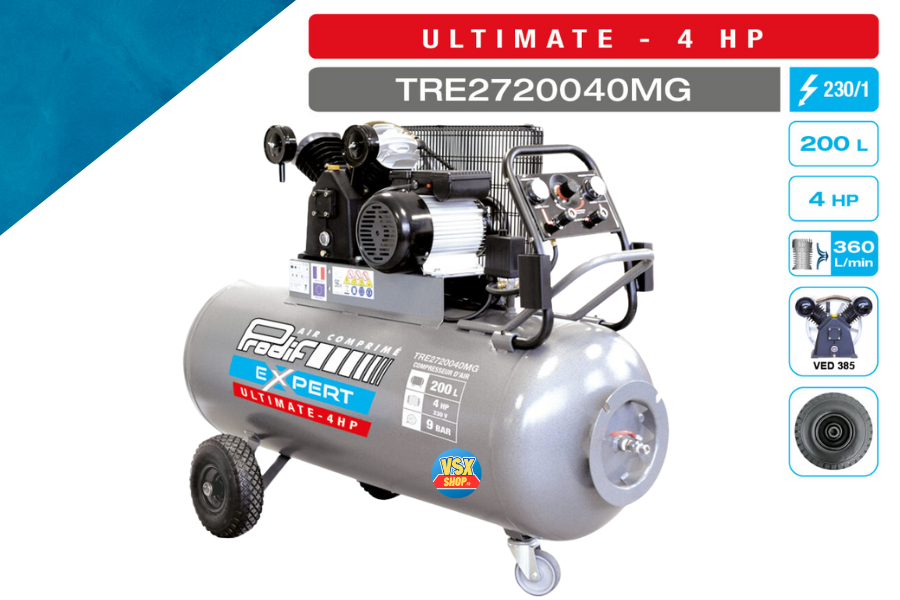 Compresor 200 litros 4 CV Ultimate PRODIF — Monofásico / Prodif — foto 2