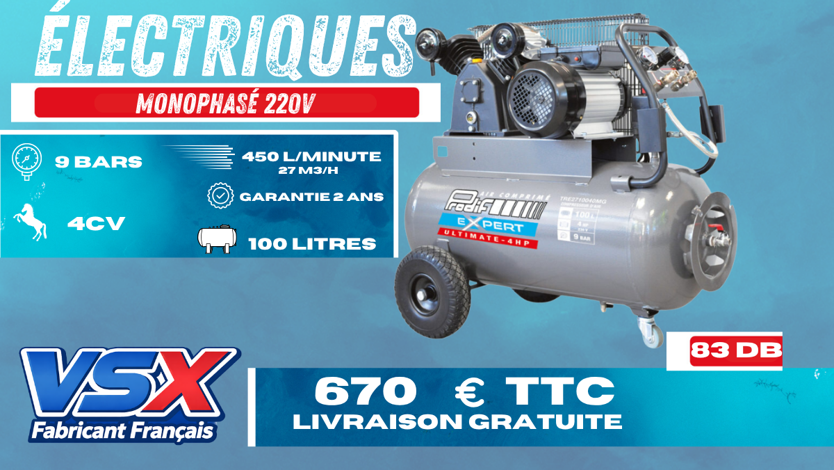 Compresor 100 litros 4CV Ultimate PRODIF — Monofásico / Prodif — foto 3