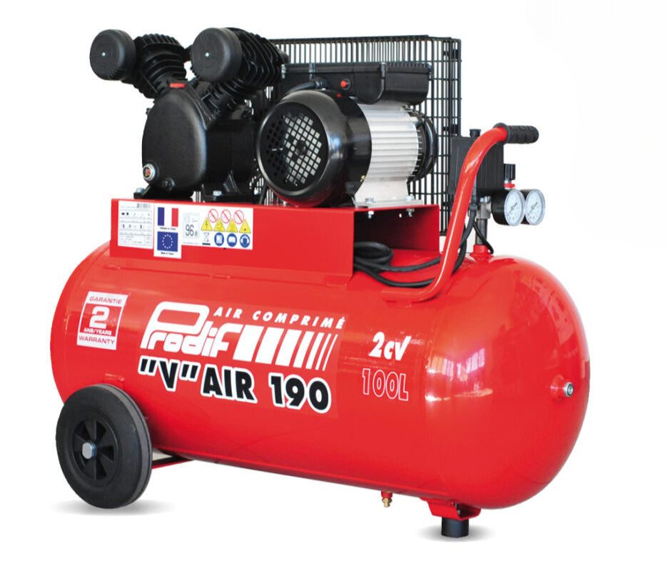 Compresor 100 litros 2CV Eco — Monofásico / Prodif