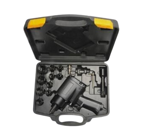 Maletín llave de impacto 1/2“ + 10 vasos