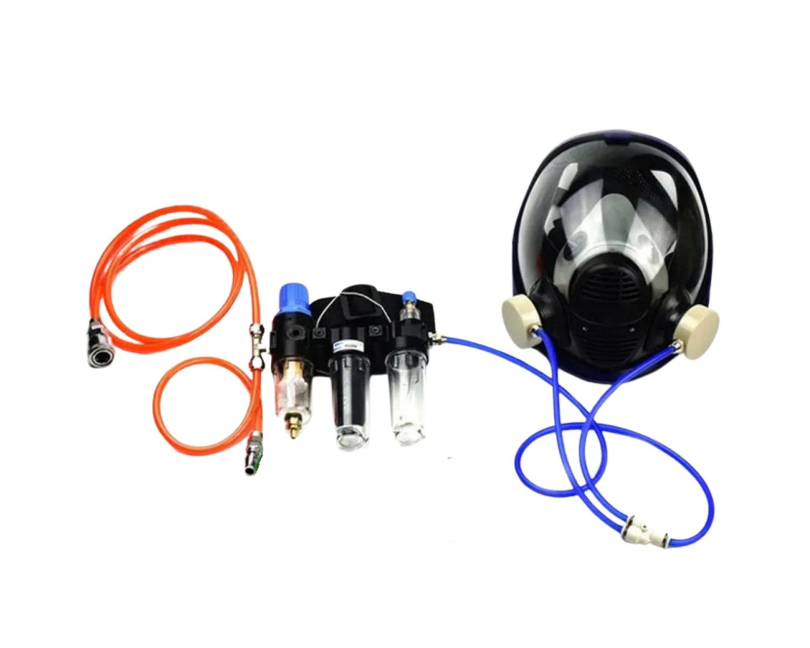 Máscara de chorreado ventilada con filtros