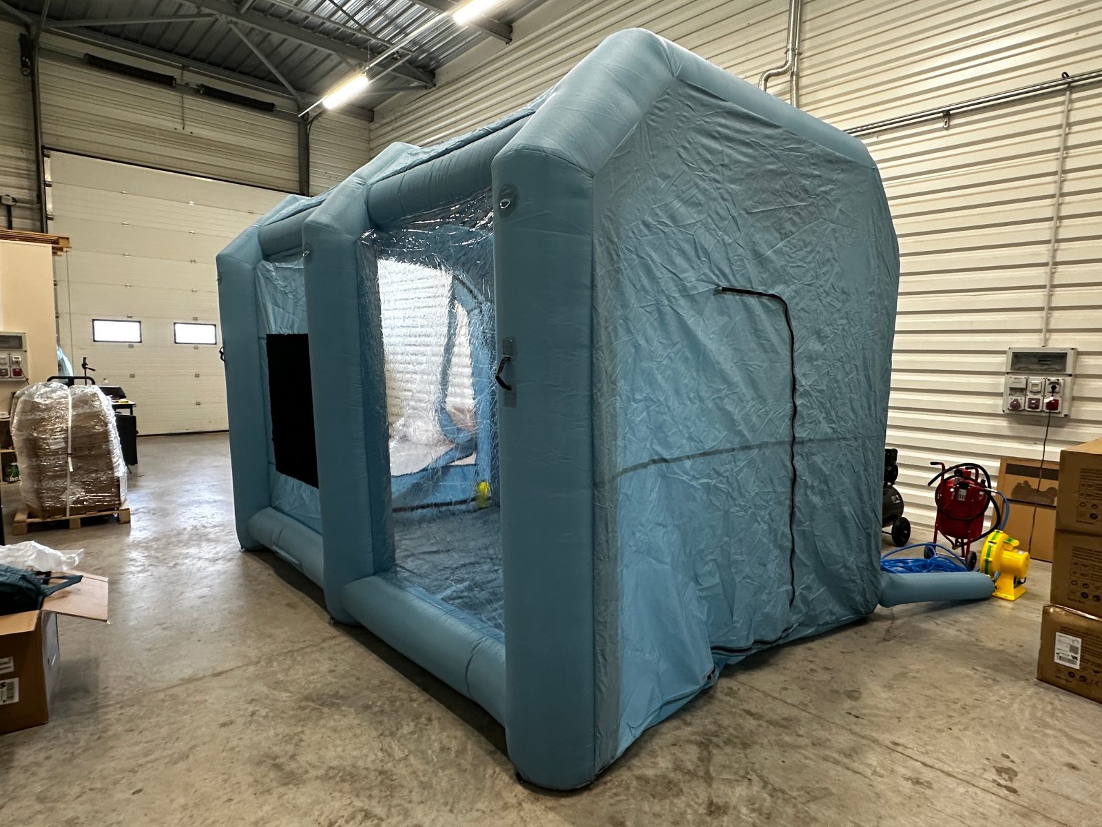Cabina de pintura hinchable ancho 3 m x largo 4 m - Alto 2,75 metros con soplador 750W — foto 4