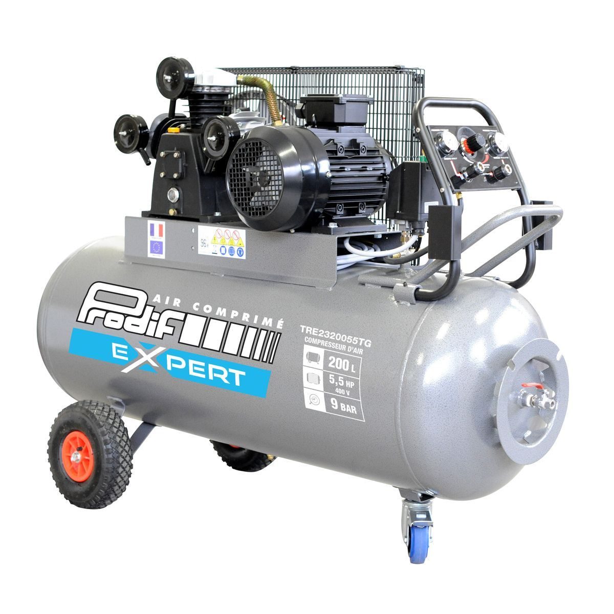 Compresor 200 litros 5,5 CV Prodif trifásico 400 V — Trifásico / Prodif